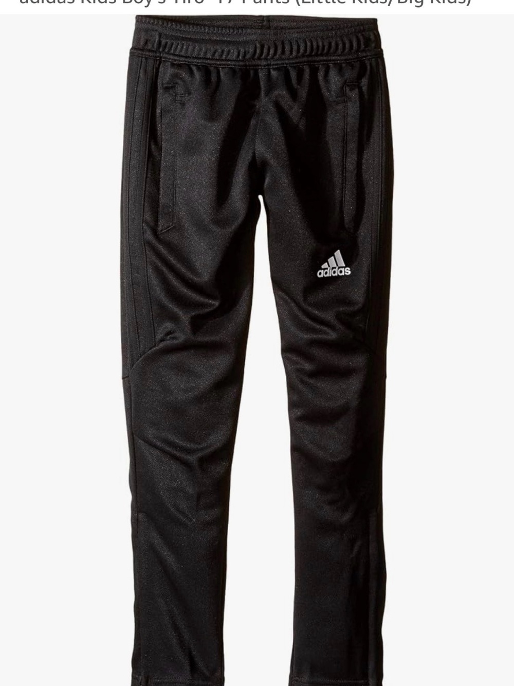 adidas Black Kids Jogger Track Pants with Logo